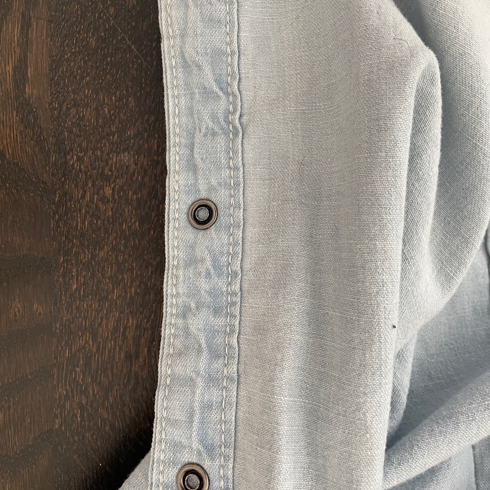 G-Star Blue Casual Button Down Shirt Fitted Silhouette (M) - Picture 7 of 8